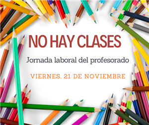 Día de trabajo del profesorado 11-21